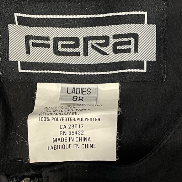 Vintage FERA Womens Ski Snow Suit Bib Size 8R Sledding Insulated Outerwear - Picture 9 of 11